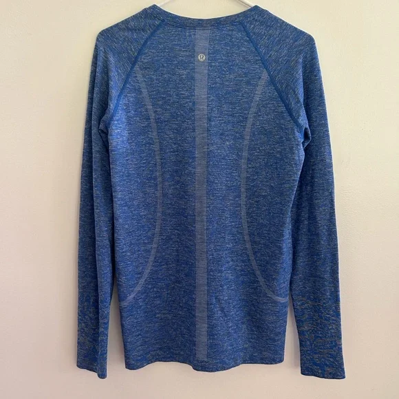 Lululemon Swiftly Tech Long Sleeve 2.0 Contour Form Pipe Dream Blue 10 - Picture 6 of 12